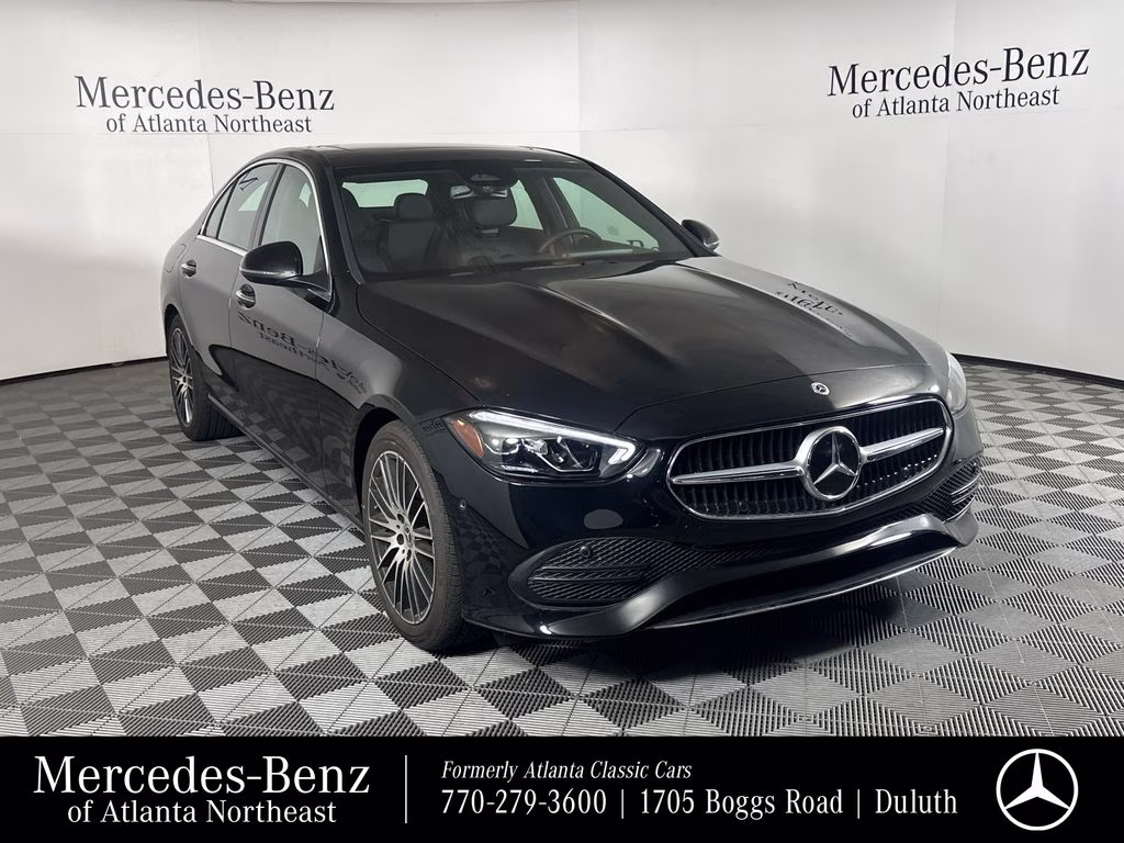 2024 Black Mercedes-Benz C-Class C 300 RWD Sedan
