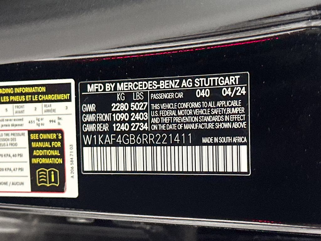2024 Black Mercedes-Benz C-Class C 300 RWD Sedan