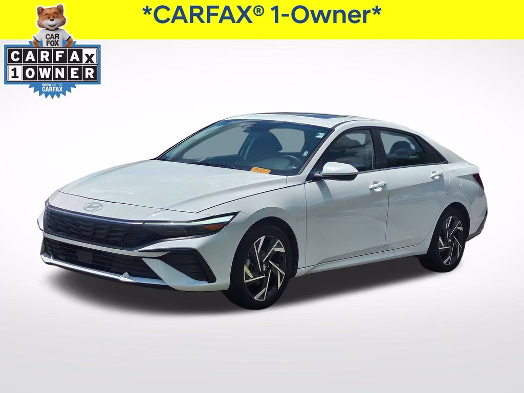 2025 Serenity White Hyundai Elantra SEL Convenience FWD Sedan