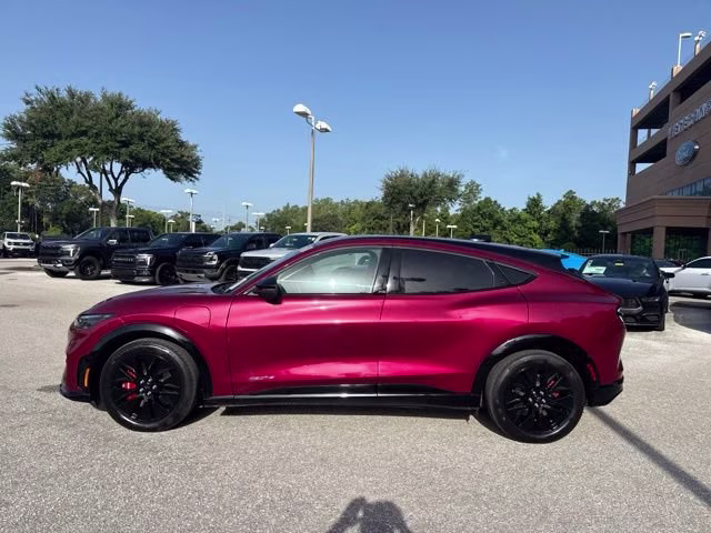 2025 Molten Magenta Metallic Tinted Clearcoat Ford Mustang Mach-E Premium RWD SUV