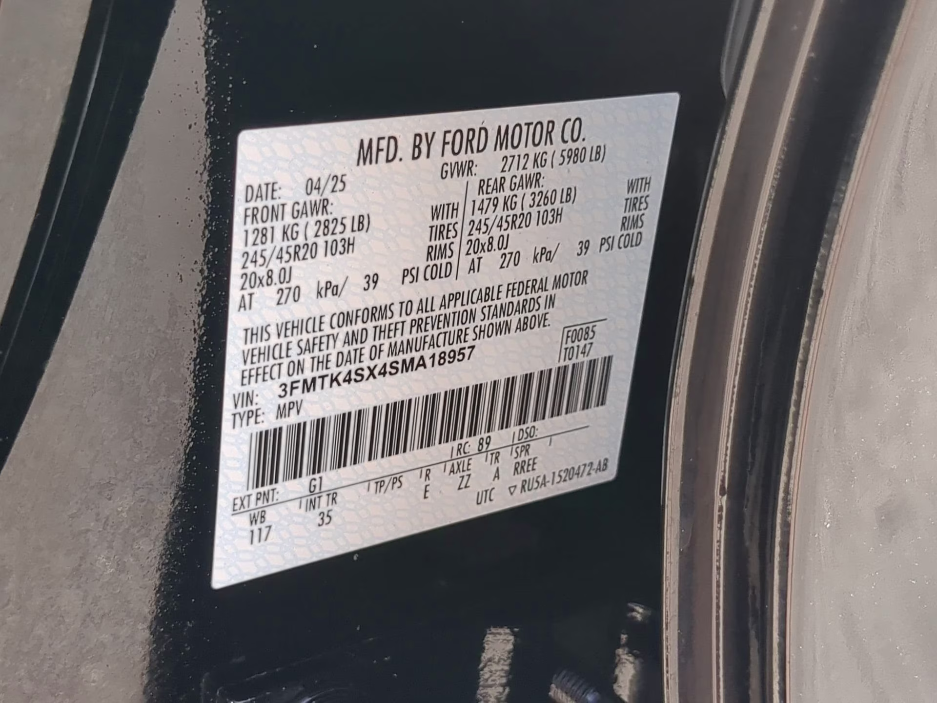 2025 Shadow Black Ford Mustang Mach-E GT AWD SUV