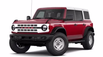 2026 Ruby Red Metallic Tinted Clearcoat Ford Bronco Heritage Edition 4X4 SUV