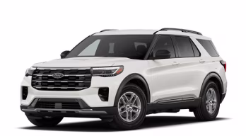 2026 Star White Metallic Tri-Coat Ford Explorer Active RWD SUV