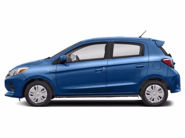 2021 Blue Mitsubishi Mirage ES FWD Hatchback