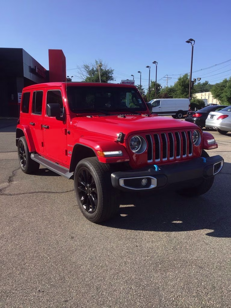 2023 Firecracker Red Clearcoat Jeep Wrangler Sahara 4xe 4X4 SUV