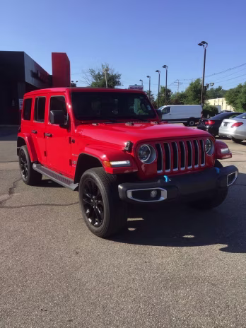 2023 Firecracker Red Clearcoat Jeep Wrangler Sahara 4xe 4X4 SUV