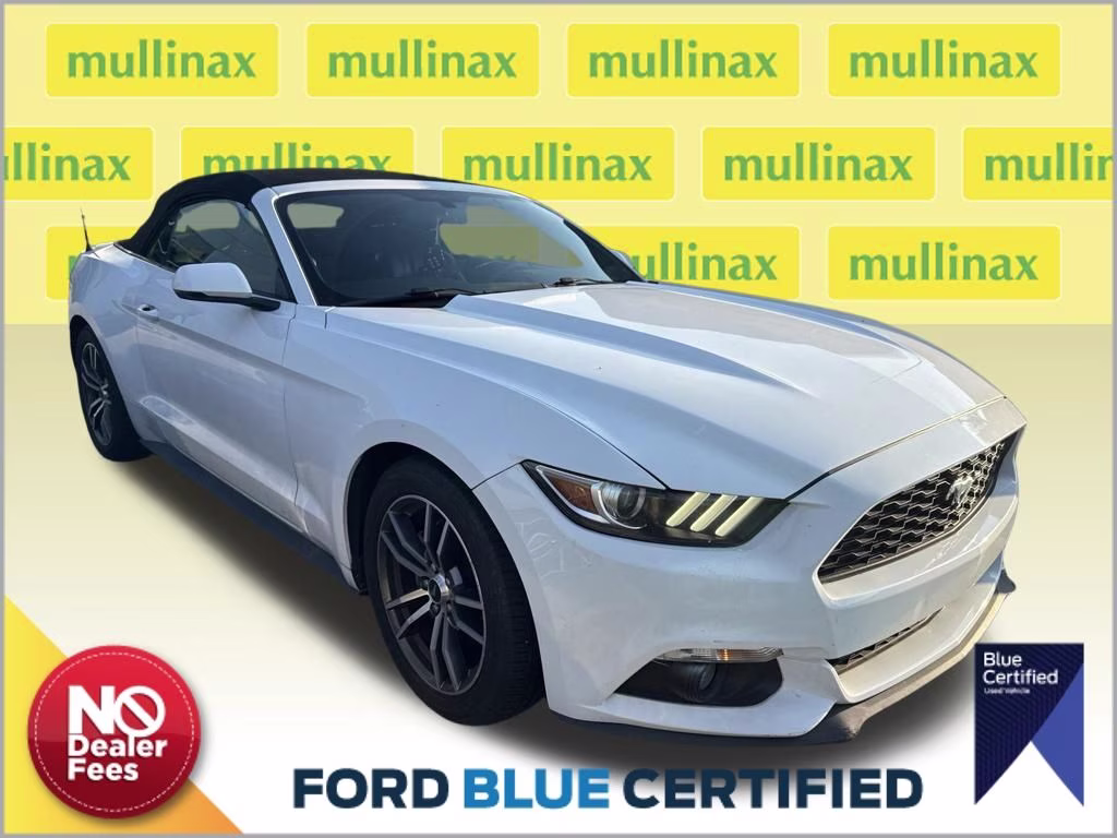 2017 Oxford White Ford Mustang EcoBoost Premium RWD Convertible
