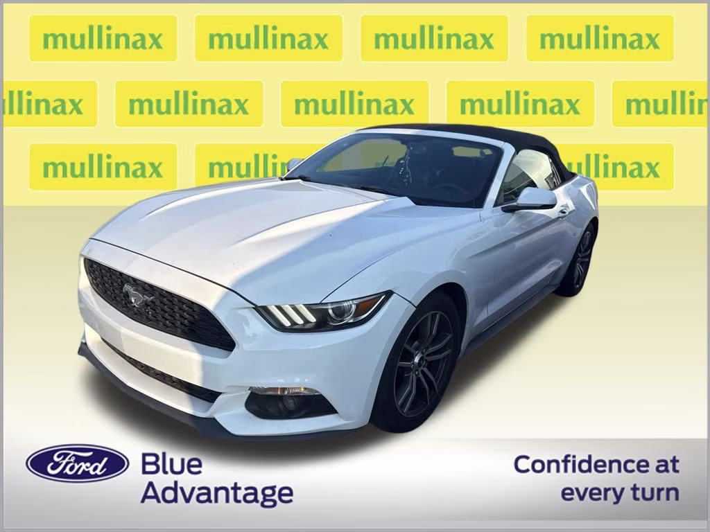 2017 Oxford White Ford Mustang EcoBoost Premium RWD Convertible