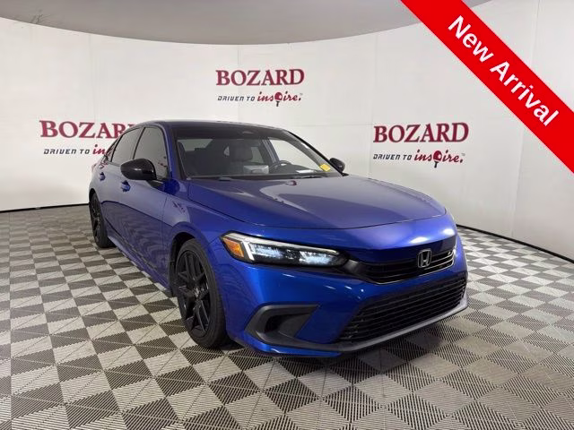 2022 Aegean Blue Metallic Honda Civic Sport FWD Sedan