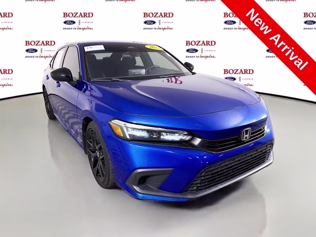 2022 Aegean Blue Metallic Honda Civic Sport FWD Sedan
