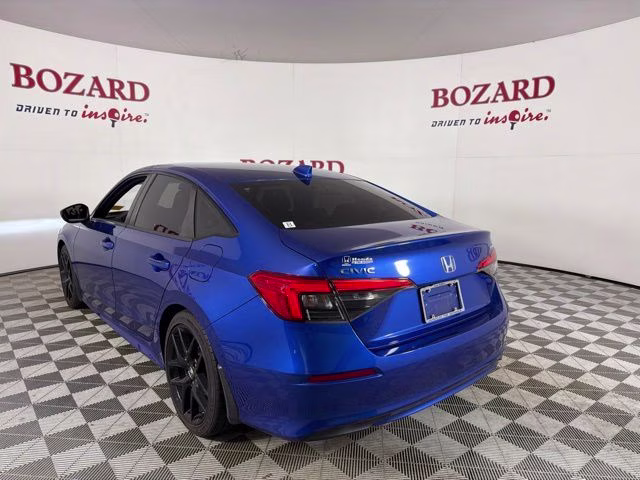 2022 Aegean Blue Metallic Honda Civic Sport FWD Sedan