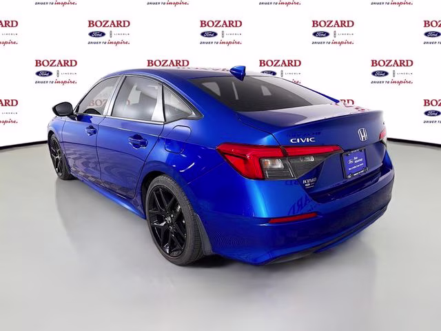 2022 Aegean Blue Metallic Honda Civic Sport FWD Sedan