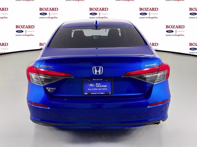 2022 Aegean Blue Metallic Honda Civic Sport FWD Sedan