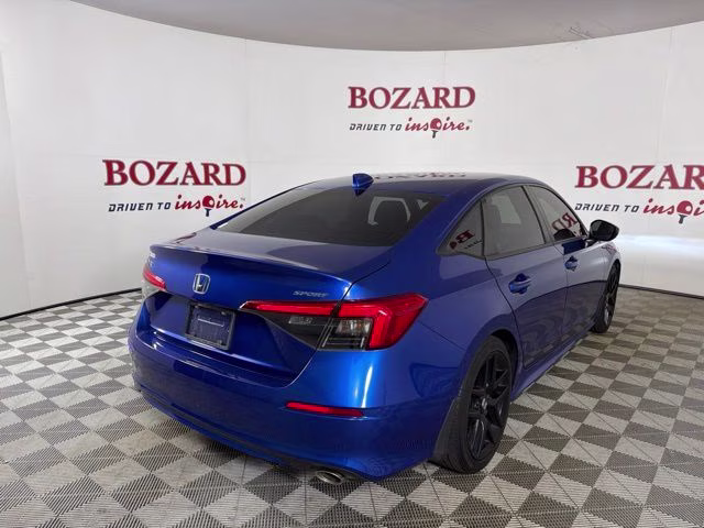 2022 Aegean Blue Metallic Honda Civic Sport FWD Sedan