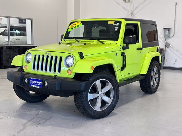 2017 Hypergreen Clearcoat Jeep Wrangler Sahara 4X4 SUV