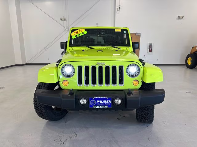 2017 Hypergreen Clearcoat Jeep Wrangler Sahara 4X4 SUV