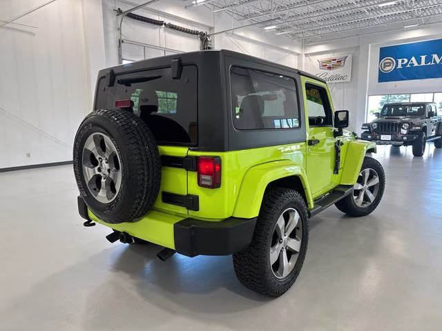 2017 Hypergreen Clearcoat Jeep Wrangler Sahara 4X4 SUV