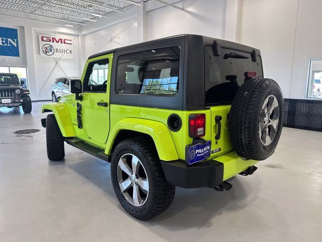 2017 Hypergreen Clearcoat Jeep Wrangler Sahara 4X4 SUV