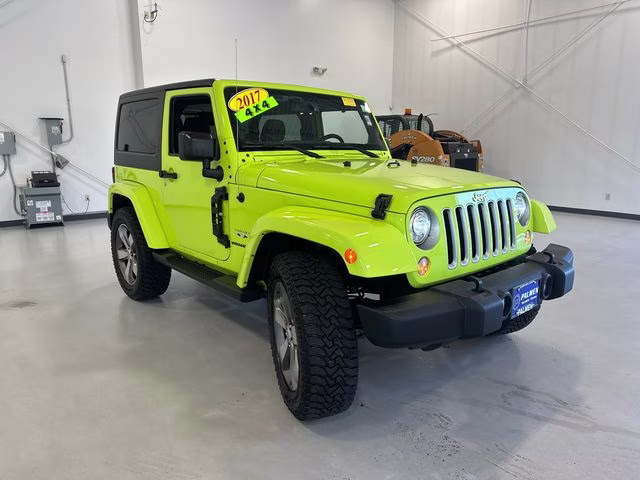 2017 Hypergreen Clearcoat Jeep Wrangler Sahara 4X4 SUV