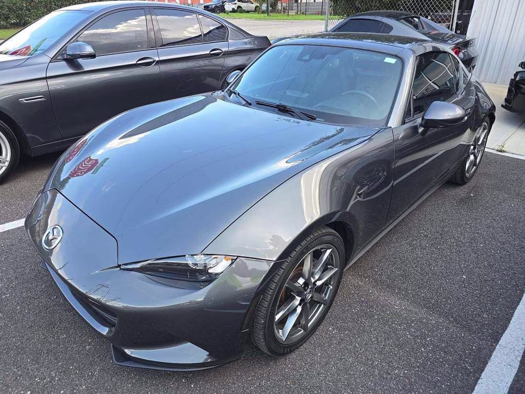 2023 Machine Gray Metallic Mazda Miata RF Grand Touring RWD Convertible