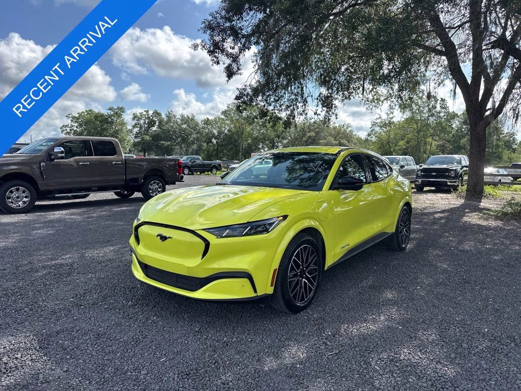2025 Yellow Ford Mustang Mach-E Premium AWD SUV