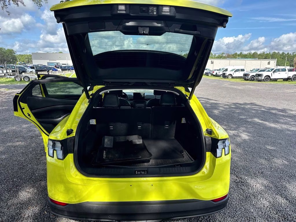 2025 Yellow Ford Mustang Mach-E Premium AWD SUV