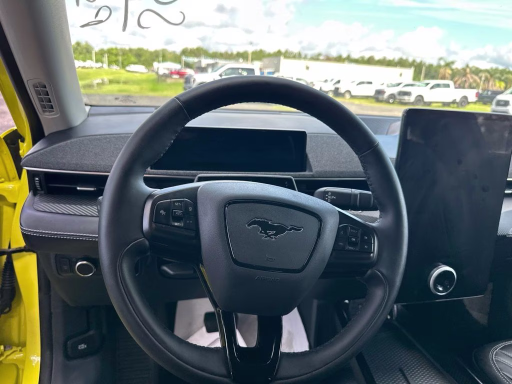 2025 Yellow Ford Mustang Mach-E Premium AWD SUV