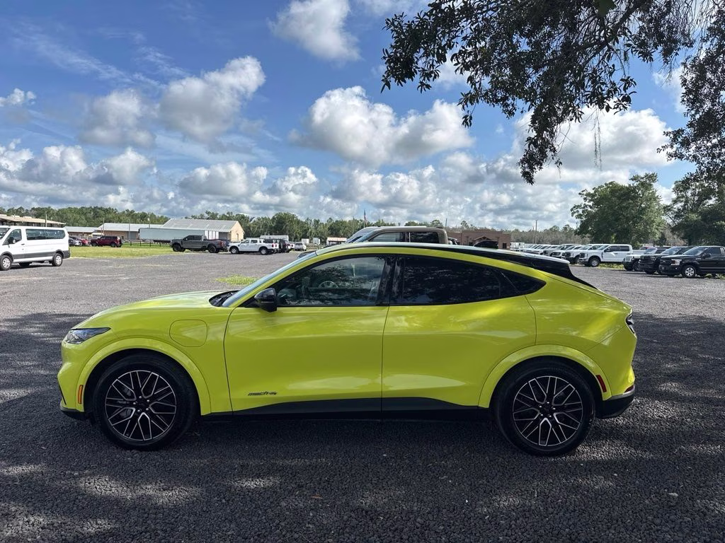 2025 Yellow Ford Mustang Mach-E Premium AWD SUV