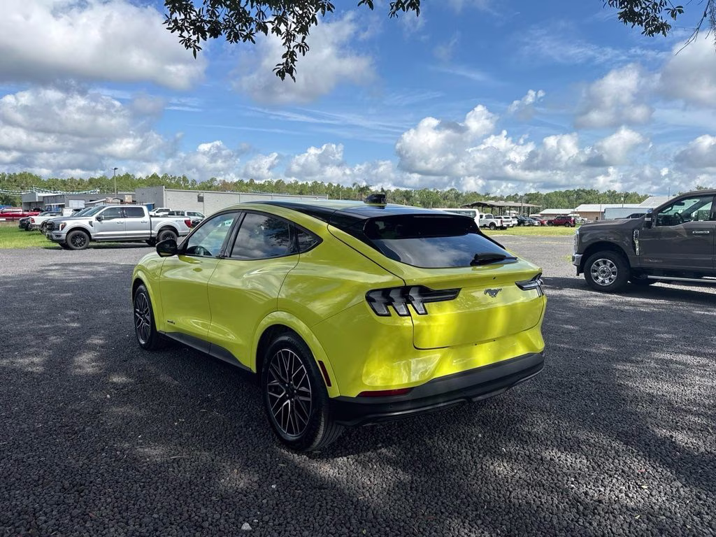 2025 Yellow Ford Mustang Mach-E Premium AWD SUV