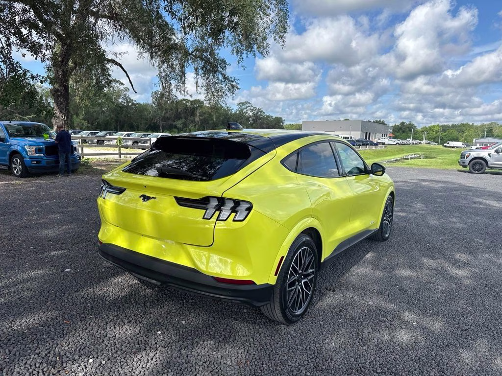 2025 Yellow Ford Mustang Mach-E Premium AWD SUV