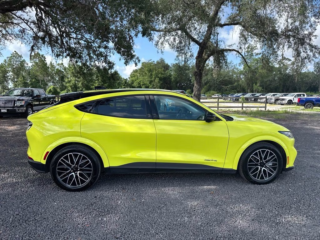 2025 Yellow Ford Mustang Mach-E Premium AWD SUV