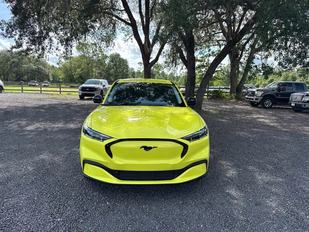 2025 Yellow Ford Mustang Mach-E Premium AWD SUV