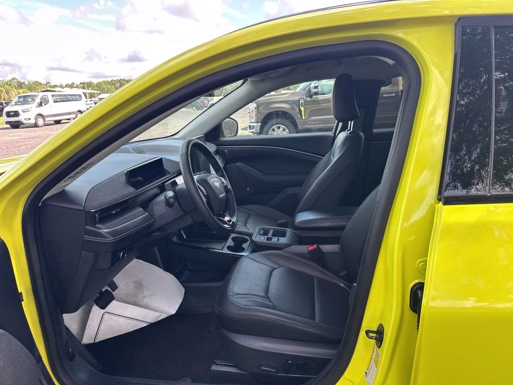 2025 Yellow Ford Mustang Mach-E Premium AWD SUV