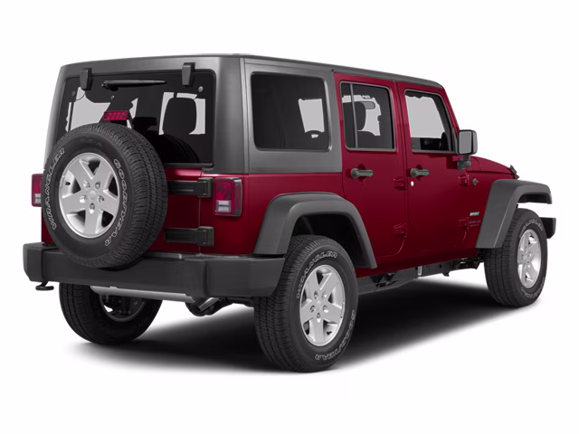 2014 Flame Red Clearcoat Jeep Wrangler Unlimited Sahara 4X4 SUV
