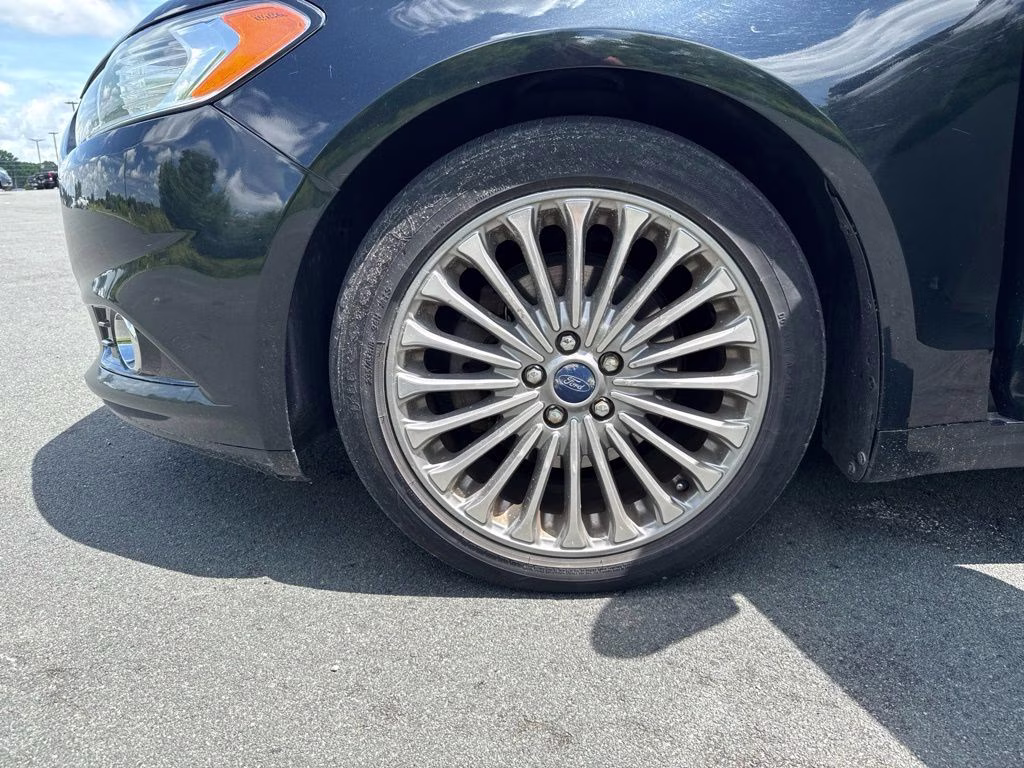 2014 Dark Side Metallic Ford Fusion Titanium AWD Sedan
