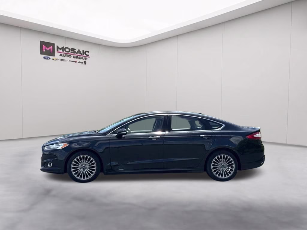 2014 Dark Side Metallic Ford Fusion Titanium AWD Sedan