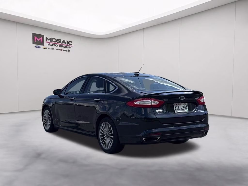 2014 Dark Side Metallic Ford Fusion Titanium AWD Sedan
