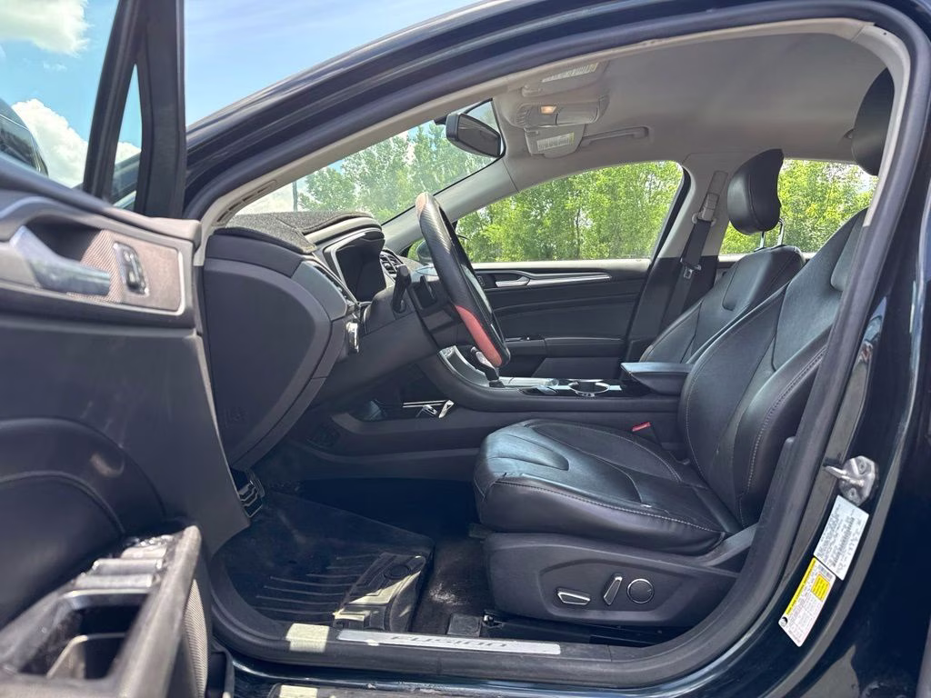2014 Dark Side Metallic Ford Fusion Titanium AWD Sedan