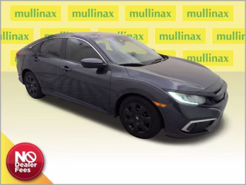 2019 Cosmic Blue Metallic Honda Civic LX FWD Sedan
