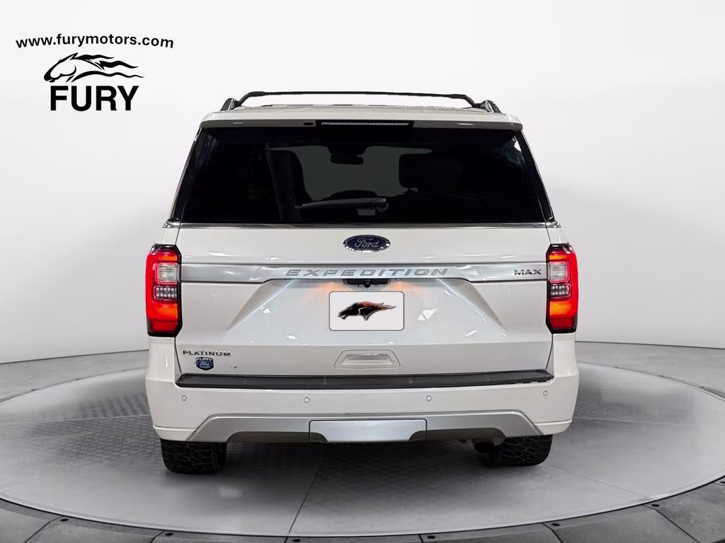 2018 White Platinum Clearcoat Metallic Ford Expedition Max Platinum w/Drivers Assistance & Heavy Duty Tow Pkg 4X4 SUV