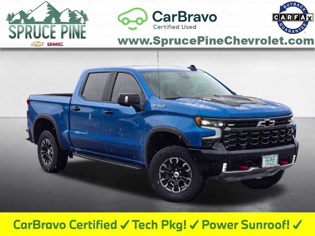 2024 Glacier Blue Metallic Chevrolet Silverado 1500 ZR2 4X4 Truck