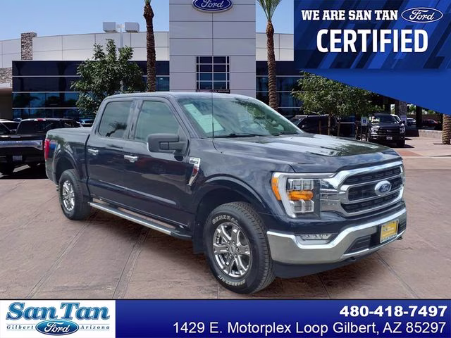 2022 Antimatter Blue Metallic Ford F-150 XLT 4X4 Truck