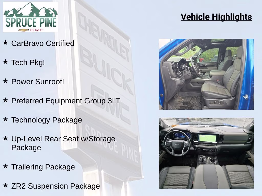 2024 Glacier Blue Metallic Chevrolet Silverado 1500 ZR2 4X4 Truck