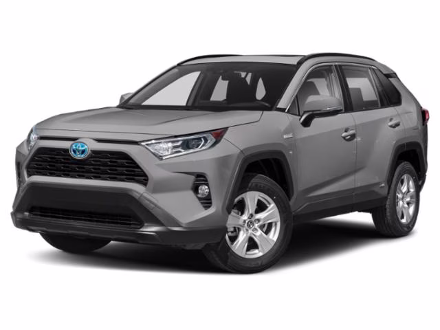 2021 Silver Toyota RAV4 Hybrid XLE AWD Crossover
