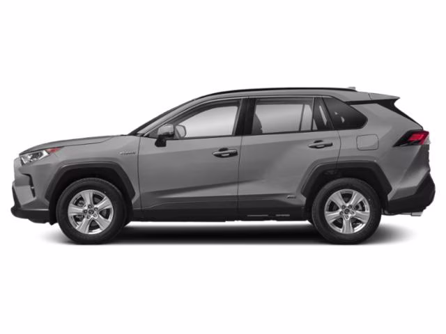 2021 Silver Toyota RAV4 Hybrid XLE AWD Crossover
