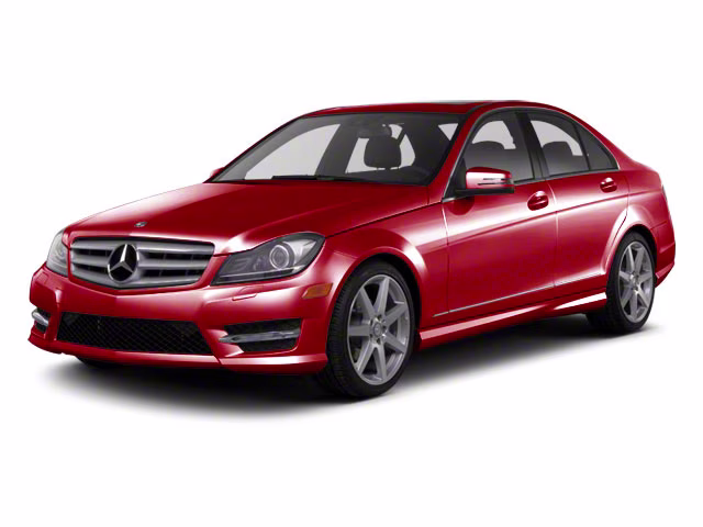 2013 Red Mercedes-Benz C-Class C300 4MATIC AWD Sedan