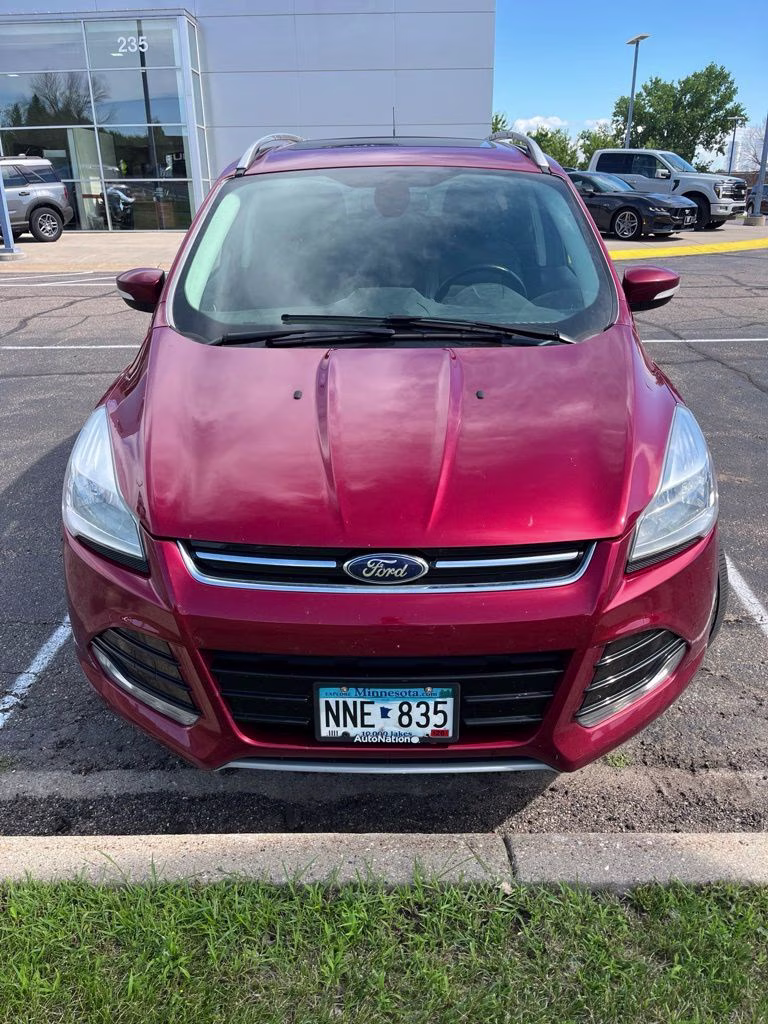 2014 Ruby Red Ford Escape Titanium FWD SUV