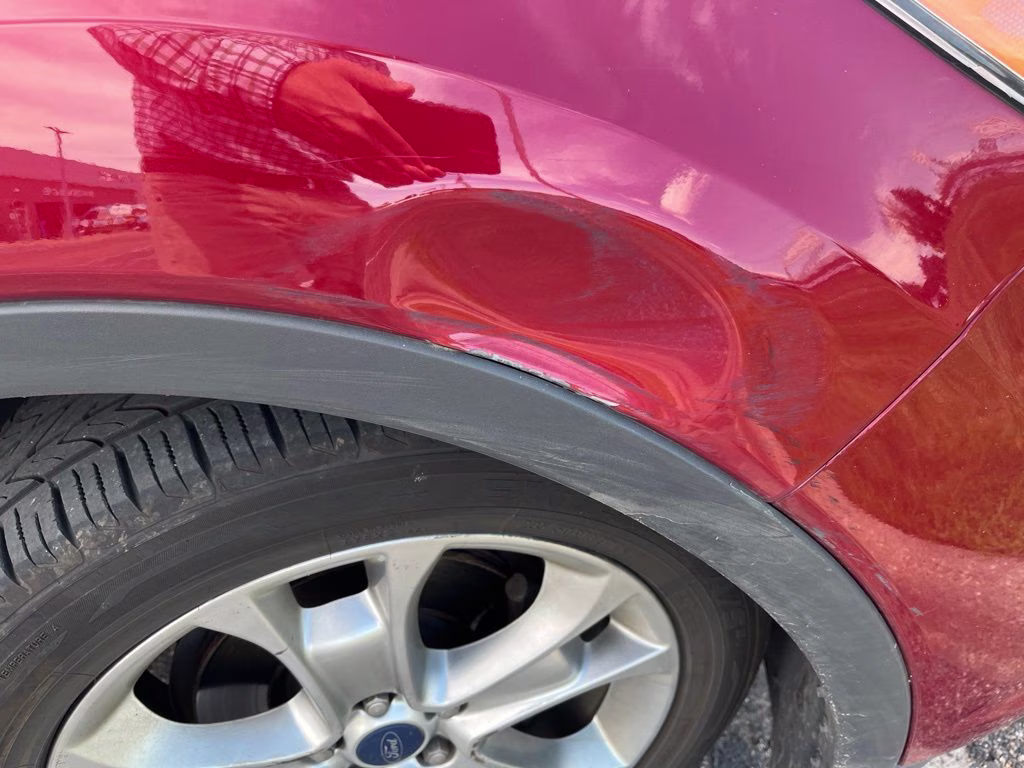 2014 Ruby Red Ford Escape Titanium FWD SUV
