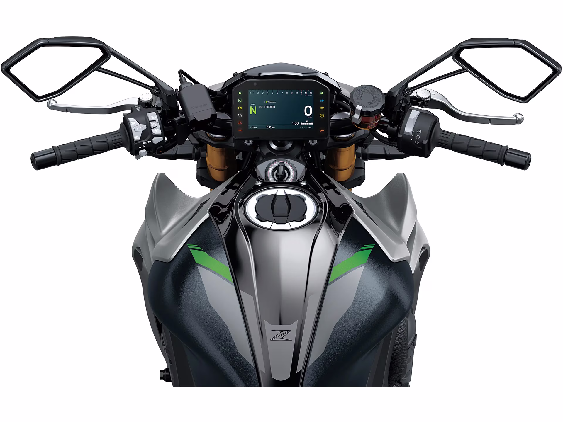 2026 Metallic Matte Graphenesteel Gray / Metallic Matte Carbon Gray Kawasaki Z1100 SE ABS Motorcycle