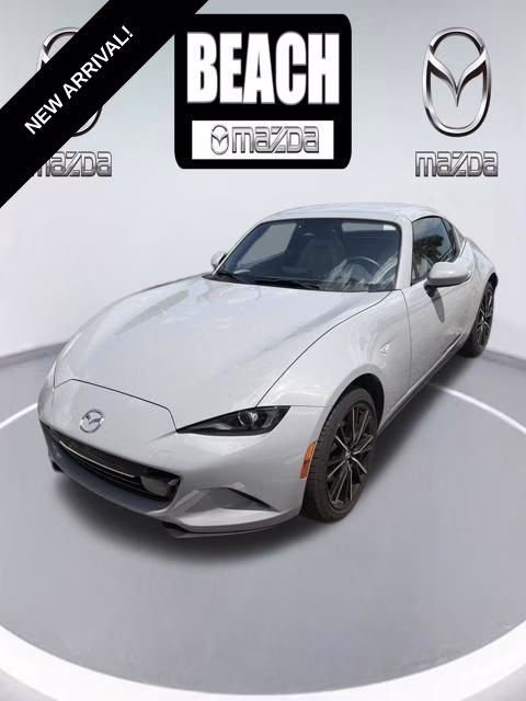 2025 Aero Gray Metallic Mazda MX-5 Miata RF Grand Touring RWD Convertible